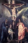 GRECO, El Christ on the Cross with the Two Maries and St John France oil painting artist